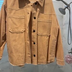Zara Beige Corduroy Jacket